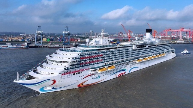Chinese cruise ship starting sea trials