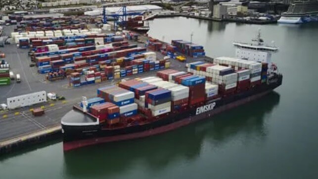 Eimskip containership docked