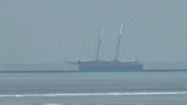 Ethel von Brixham aground (DZgRS)