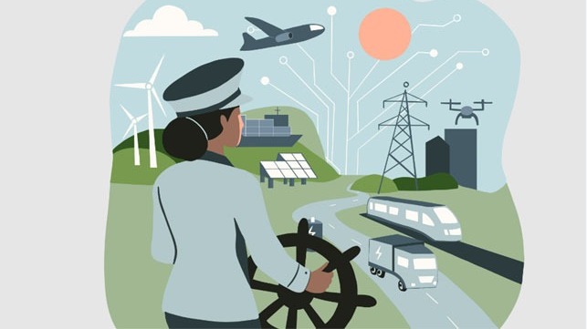 illustration digital shipping