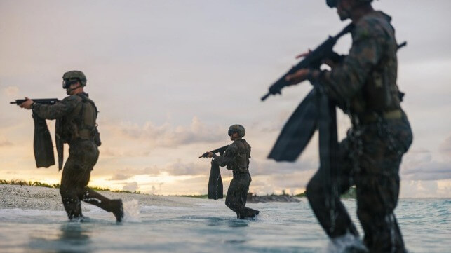 US Marines training