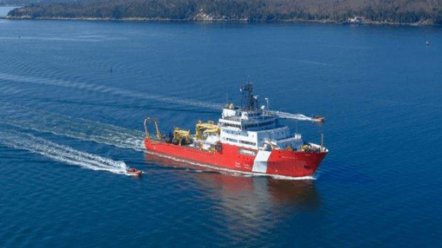 Canadian oceanographic research vessel
