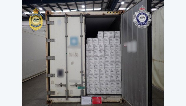 container with hidden cocaine and tracking devices