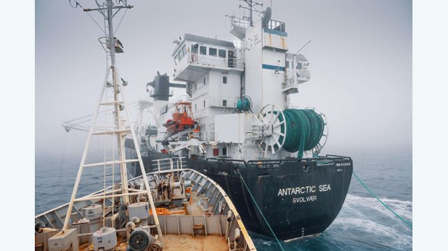 activists and fishing vessel collide