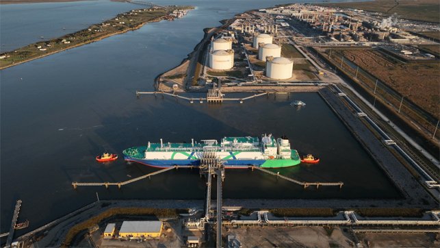 US LNG export terminal at Sabine Pass