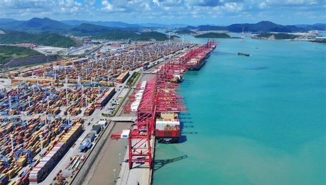 Ningbo China container port