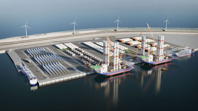 offshore wind terminal Rotterdam