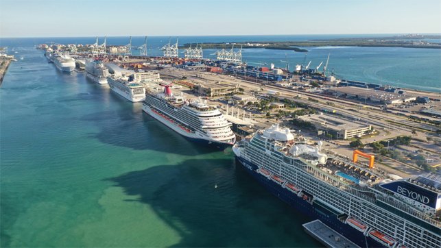 PortMiami cruise ships