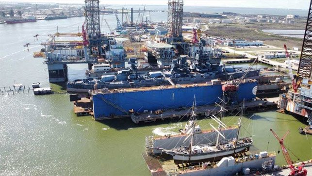 Galveston shipyard