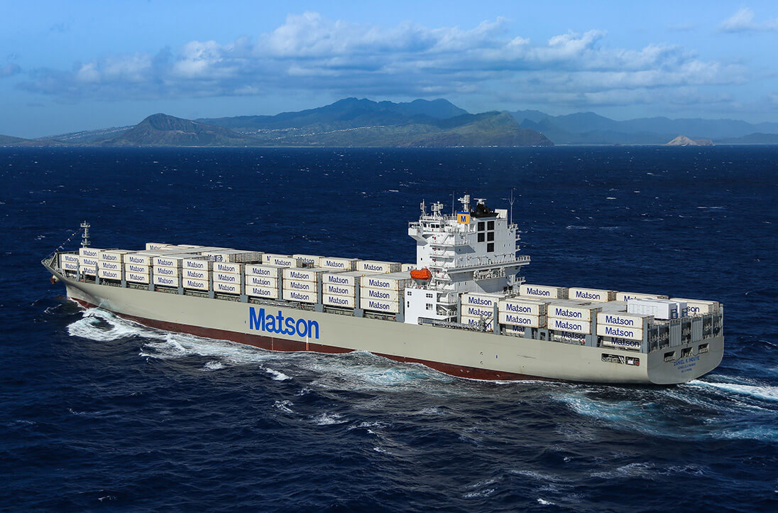 Matson containership at sea
