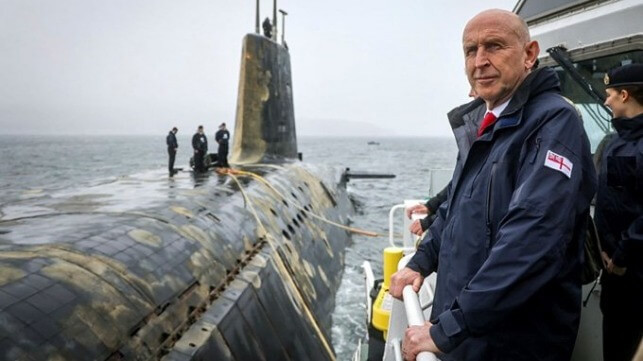 UK Defence Minister John Healey