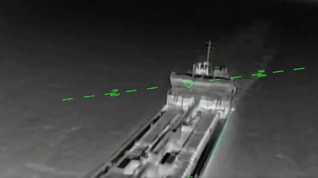 Ukraine targeting cargo ship attack