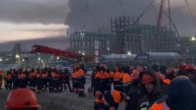 fire at Russia's Ust-Luga oil terminal