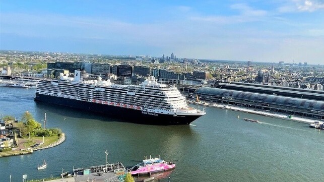 cruise ship in Amsterdam