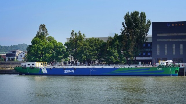 methanol hydrogen electric barge