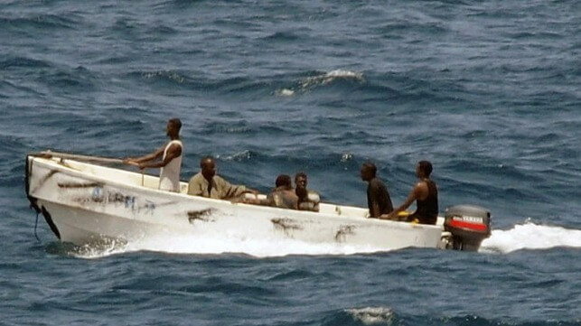 pirate group in small boat