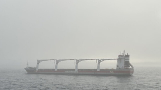 Thamesborg aground, September 16, 2025 (Canadian Coast Guard)